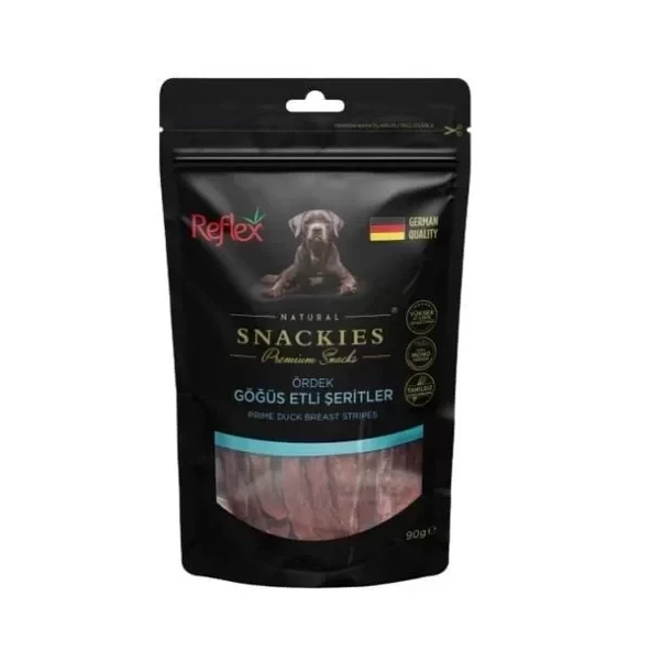 Reflex Snackies Natural Ördek Göğüs Etli Şerit Tahılsız Köpek Ödül Maması 90 Gr