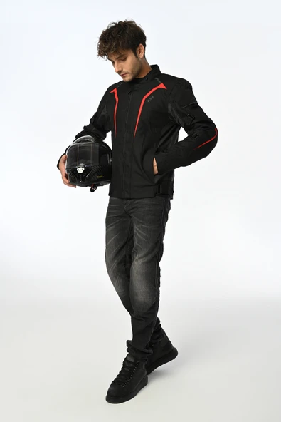 LS2 SEPANG MOTOSİKLET MONTU SİYAH-GRİ-KIRMIZI - 2