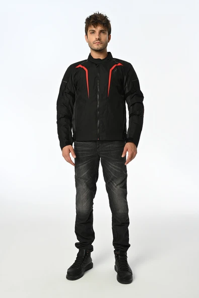 LS2 SEPANG MOTOSİKLET MONTU SİYAH-GRİ-KIRMIZI - 4