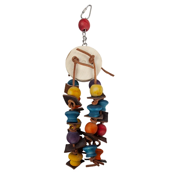 Loofah Doğal Ahşap Kuş Oyuncağı 35 cm - Resim 2