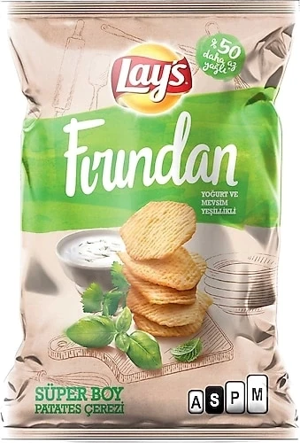 LAYS FIRINDAN YOĞURT MEV YEŞ 92GR