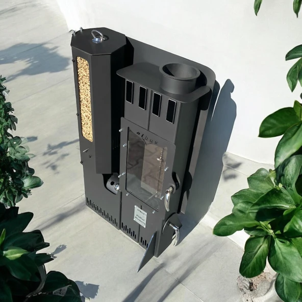 Albu Soba Şömineli Mini Pelet Sobası - 3