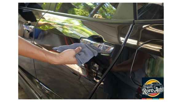 Roro Auto Fuji Mikrofiber Araç Kurulama Bezi 40x40 Gri - 3