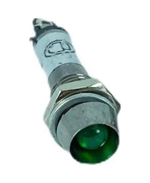 Sinyal Lambası Ledli Metal 8Mm 24V Yeşil ürün görseli