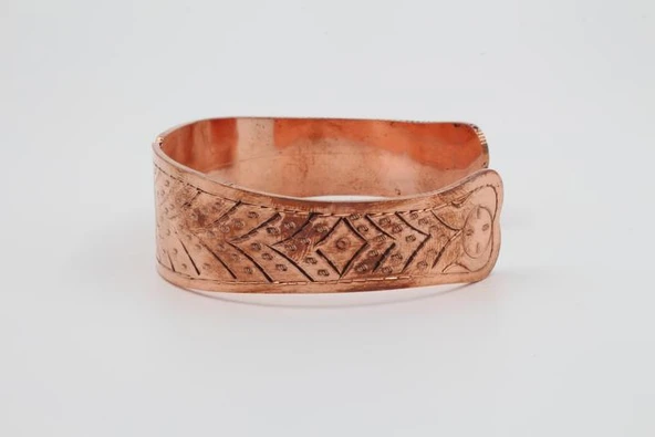 Ankh Motifli Bakır Bileklik - 5