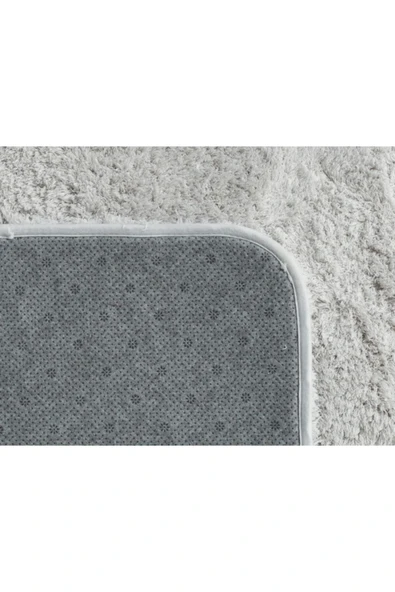 Madame Coco Sheep Banyo Paspası - Gri - 50x80+45x50 Cm - 2