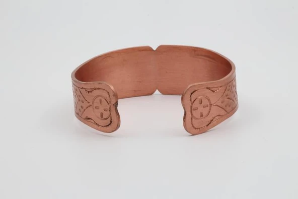 Ankh Motifli Bakır Bileklik - 9