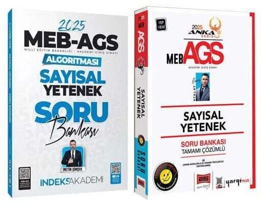 Yargı + İndeks 2025 MEB-AGS Sayısal Yetenek Soru Bankası 2 li Set Anka