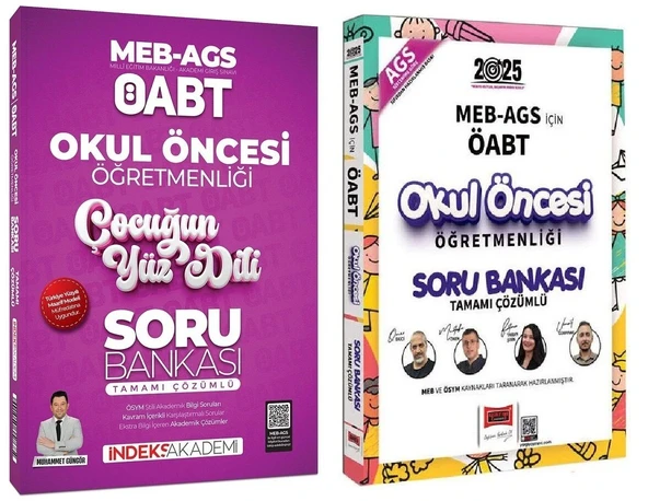 Yargı + İndeks 2025 ÖABT MEB-AGS Okul Öncesi Çocuğun Yüz Dili Soru Bankası 2 li Set