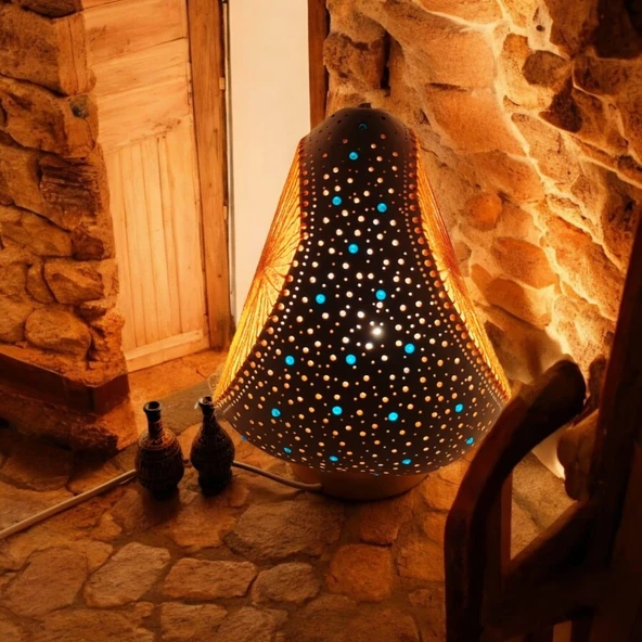 Dekoratif Ipli Model Su Kabağı Lamba,dekortif Su Kabağı Abajur - 3