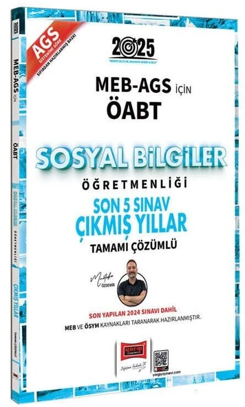 Yargı 2025 ÖABT MEB-AGS Sosyal Bilgiler Öğretmenliği Çıkmış Sorular Son 5 Sınav Çözümlü