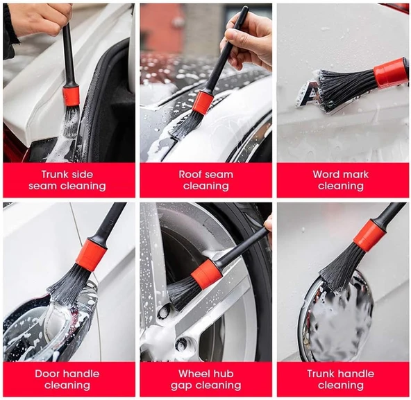 Oto Temizlik Detay Fırça Seti Dash Brush Oto Detaylı Fırça Seti (5li Set ) - 3