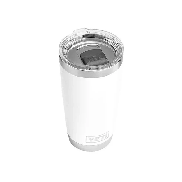 YETI Rambler 20 oz Tumbler Paslanmaz Çelik Bardak Beyaz Renk