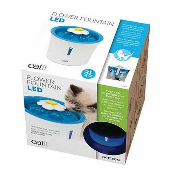 Catit 2.0 Flower Fountain Led Işıklı Otomatik Kedi Su Kabı