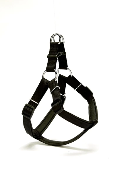 Doggie Dokuma Köpek Göğüs Tasması Medium Siyah 45*55 cm ürün görseli