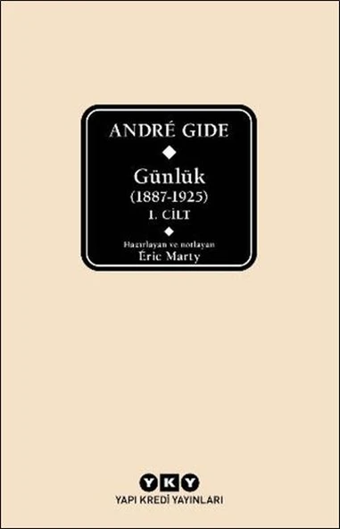André Gide Günlük 1887 1925 1.Cilt ANDRÉ GİDE ürün görseli 1