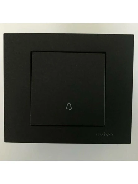 Ovivo - Grano Light Anahtar Mekanizma+Çerçeve ( Metalik Siyah ) 600-000217-205