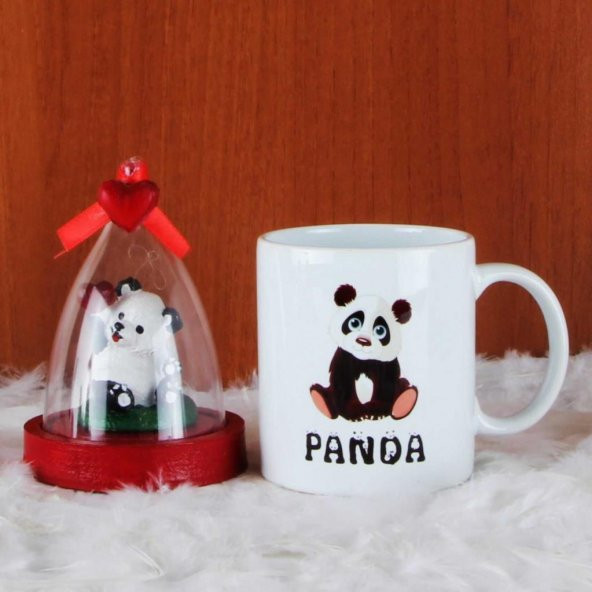 Panda Kupa Panda Fanus Biblo Hediye Seti