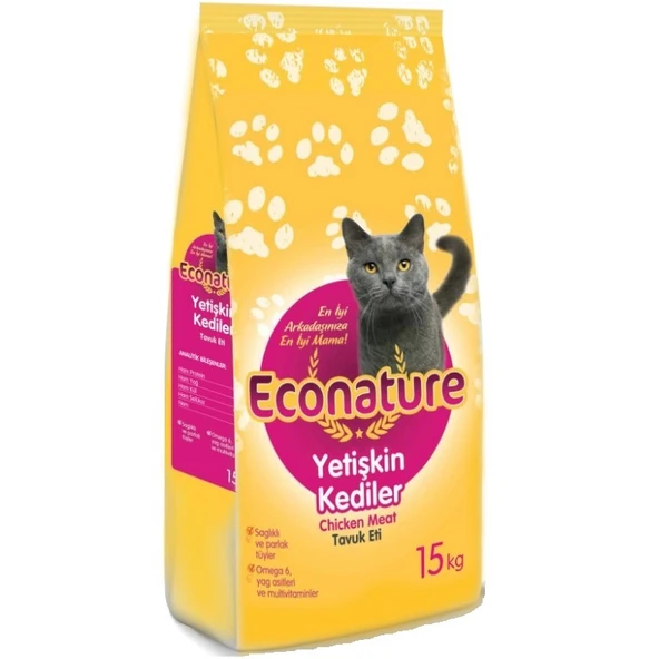 Econature Tavuklu Yetişkin Kedi Maması 15 kg ürün görseli