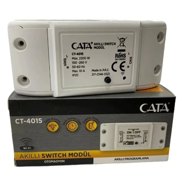 CATA WİFİ Röle Akıllı Switch TUYA ile Uzaktan Kontrol