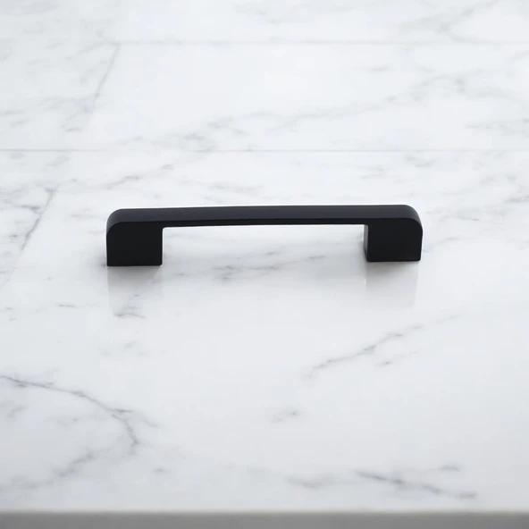 Metal Kulp 96 mm -9.6 cm Mobilya Çekmece Mutfak Dolabı Dolap Kulpları Kulbu Kulpu Siyah - 5