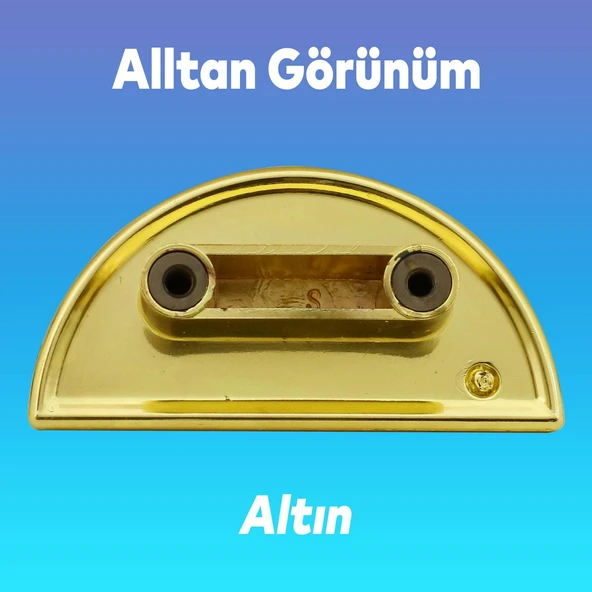 Mobilya Mutfak Çekmece Dolap Dolabı Kapak Kulpu Kulpları Kulbu Plastik Gold Altın Kulp 32 Mm - Resim 4