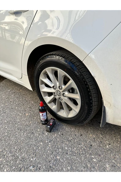 Oto Lastik Parlatıcı Jel Oto Torpido Döşeme Temizleyici Set Sünger Hediyeli 500ml - 6