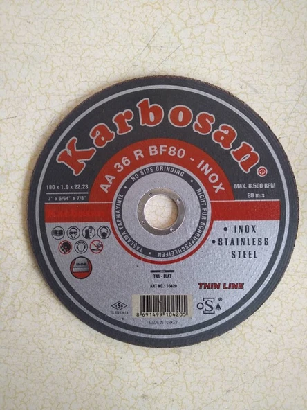 KARBOSAN METAL İNOX KESİCİ 180 MM