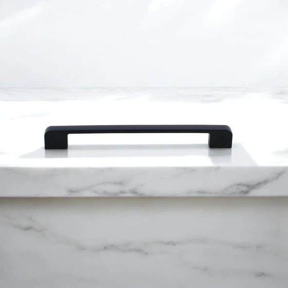 Metal Kulp 160 mm -16 cm Mobilya Çekmece Mutfak Dolabı Dolap Kulpları Kulbu Kulpu Siyah - Resim 2