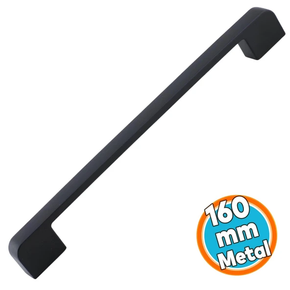 Metal Kulp 160 mm -16 cm Mobilya Çekmece Mutfak Dolabı Dolap Kulpları Kulbu Kulpu Siyah ürün görseli