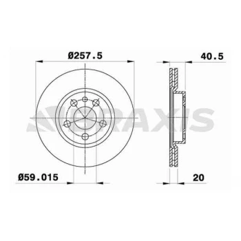 ON FREN DISK AYNASI JUMPY - EXPERT - SCUDO-P806-EVASION 1.9D-1.9TD 96---HAVA SOGUTMALI - BRAXIS AE0096