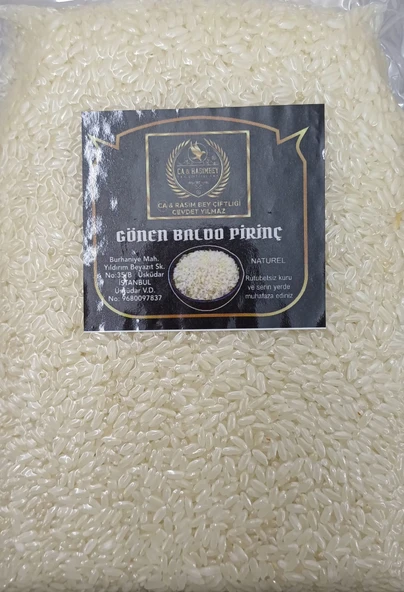 Rasim Bey Çiftliği Gönen Baldo Pirinç 500 gr