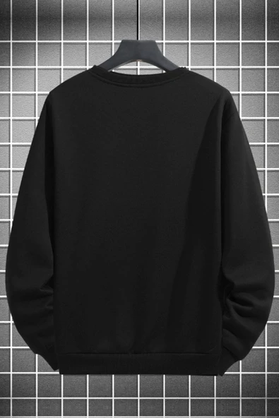 macklin Unisex Kadın Erkek Groot Baskılı Sıfır Yaka Sweatshirt - 2