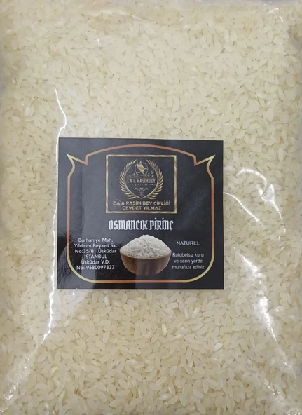 Rasim Bey Çiftliği Osmancık Pirinç 1 kg