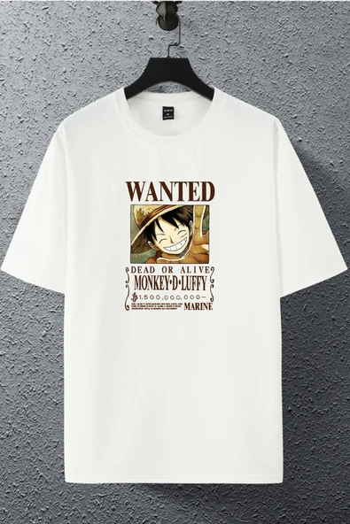 macklin Unisex Kadın Erkek Wanted Anime Karakter Baskılı Oversize T-shirt - 1