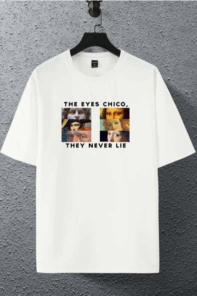 macklin Unisex Kadın Erkek The Eyes Chico Baskılı Oversize T-shirt