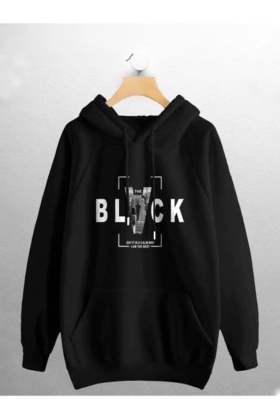 macklin Unisex Kadın Erkek Black The Best Baskılı Sweatshirt