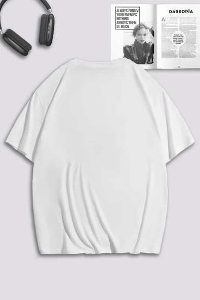 macklin Unisex Kadın Erkek Sinirli Tom ve Jerry Baskılı Sevgili Çift Kombini Tasarım Oversize Tshirt 2'li - 2