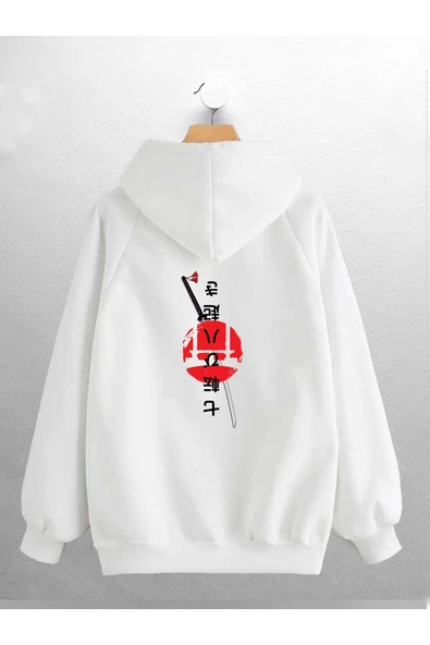 macklin Unisex Kadın Erkek Japon Kılıç Baskılı Sweatshirt