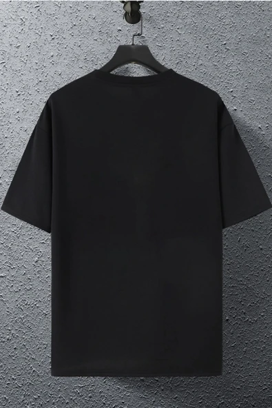 macklin Unisex Kadın Erkek Dinozor Sevgili Baskılı Sevgili Çift Kombini Tasarım Oversize Tshirt 2'li - Resim 2