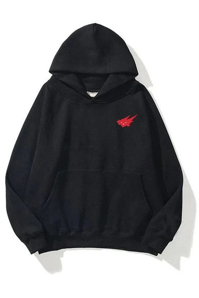 macklin Unisex Kadın Erkek Cacti Travis Özel Tasarım Baskılı Kapşonlu Sweatshirt - 2