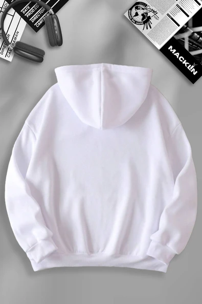 macklin Sevgili Çift Kombin Kawasaki ve Ducati Motor SIRT Baskılı Kapüşonlu Sweatshirt 2li Takım - 2