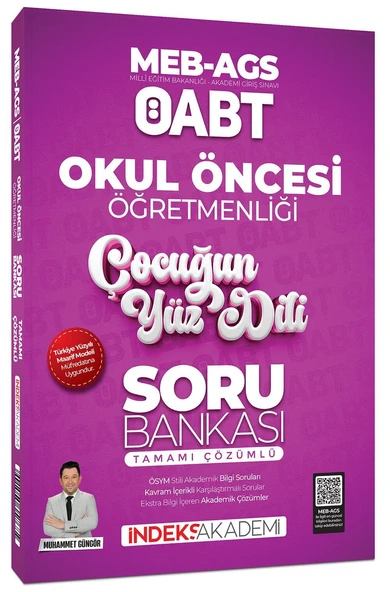 İndeks Akademi 2025 ÖABT MEB-AGS Okul Öncesi Öğretmenliği Çocuğun Yüz Dili Soru Bankası Çözümlü