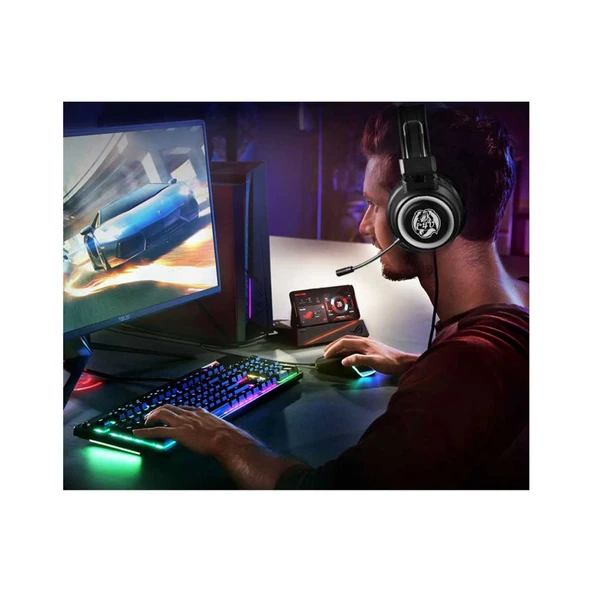 C4U Dragon 3.5mm RGB Stereo Oyuncu Kulaklık+Mikrofon - 2