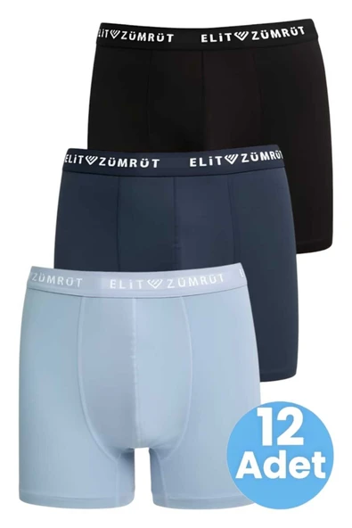 Erkek Pamuklu Likralı  12'li  Boxer - 8
