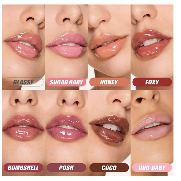 HUDA BEAUTY Gloss Haute Brilliance  UUU Baby - Dolgunlaştırıcı Etkili Dudak Parlatıcısı - 3