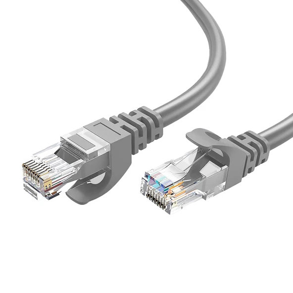 Ayt Fully G-505Z 2 Metre RJ45 Cat6 Patch Network Ethernet İnternet Kablosu Jack Soketleri Yakılı Hazır Kablo
