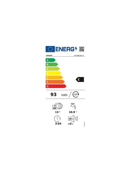 Hoover Hf 3E9L0X2-17 5 Programlı Wi-Fi + Bluetooth Bağlantılı Bulaşık Makinesi - 5