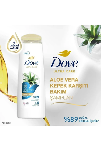 Dove Saç Bakım Şampuanı Aloe Vera Kepek Karşıtı Bakım 400 ml