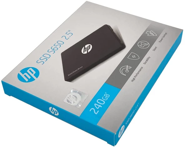 HP S650 345M8AA SATA 3.0 2.5" 240 GB SSD 10'lu paket